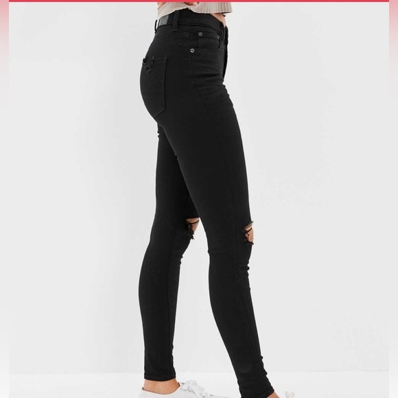 American Eagle NEXT LEVEL RIPPED HIGH V-RISE JEGGING - Picture 3 of 8